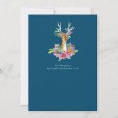 Uitnodigingen voor bosherten PENSIOEN vrouwenfeest (Achterkant)