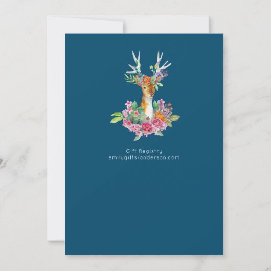 Uitnodigingen voor bosherten PENSIOEN vrouwenfeest (Achterkant)