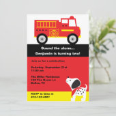 Uitnodigingen voor brandend transport (Staand voorkant)