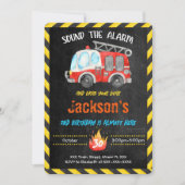 Uitnodigingen voor brandweerwagens (Voorkant)