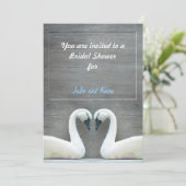 Uitnodigingen voor Bridal-showprogramma uit Swan (Staand voorkant)