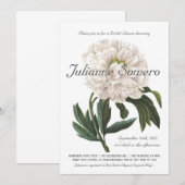 Uitnodigingen voor bruidsdouche |  botanisch (Voorkant / Achterkant)