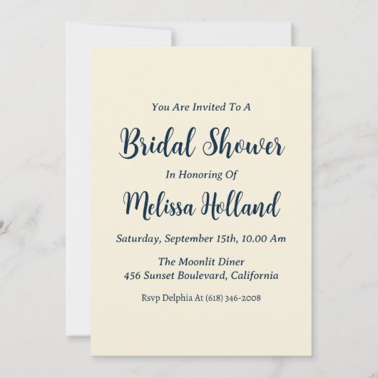 Uitnodigingen voor bruidsdouches Amalfi Coast (Achterkant)