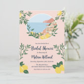 Uitnodigingen voor bruidsdouches Amalfi Coast (Staand voorkant)