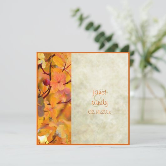 Uitnodigingen voor bruiloft (Staand voorkant)