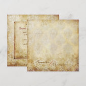 Uitnodigingen voor  bruiloft Damask (Voorkant / Achterkant)