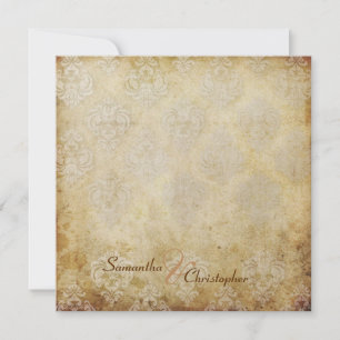 Uitnodigingen voor  bruiloft Damask