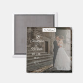 Uitnodigingen voor bruiloft magneet (Voorkant / Achterkant)