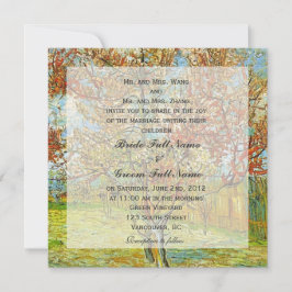 Uitnodigingen voor bruiloft van bruid- en bruinoud