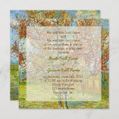 Uitnodigingen voor bruiloft van bruid- en bruinoud (Voorkant / Achterkant)