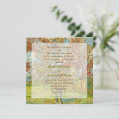 Uitnodigingen voor bruiloft van bruid- en bruinoud (Staand voorkant)