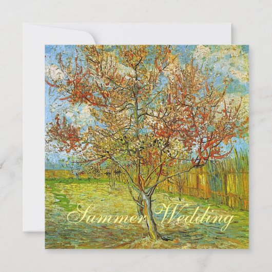 Uitnodigingen voor bruiloft van bruid- en bruinoud (Achterkant)