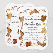 Uitnodigingen voor bruiloft van Cowboy (Voorkant / Achterkant)
