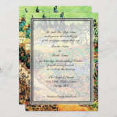 Uitnodigingen voor bruiloft van Groom ouders (Voorkant / Achterkant)