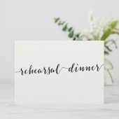 Uitnodigingen voor bruiloftsproef in zwart-wit (Staand voorkant)