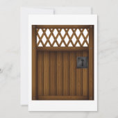 Uitnodigingen voor bruin hout van hout (Voorkant)