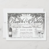 Uitnodigingen voor Brunch en Bubble | Koelschoenen (Voorkant)