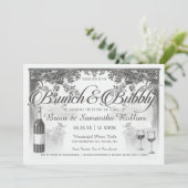 Uitnodigingen voor Brunch en Bubble | Koelschoenen (Staand voorkant)