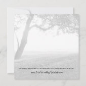 Uitnodigingen voor buitenshuis Shade Black & White (Achterkant)