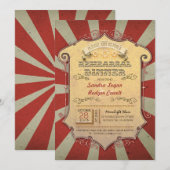 Uitnodigingen voor carnavalsdiner (Voorkant / Achterkant)