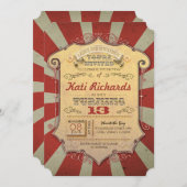 Uitnodigingen voor carnavalsfeest (Voorkant / Achterkant)