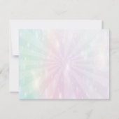 Uitnodigingen voor Cat mermaid-verjaardagsfeestjes (Achterkant)