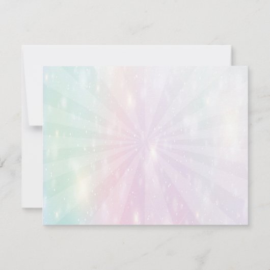 Uitnodigingen voor Cat mermaid-verjaardagsfeestjes (Achterkant)