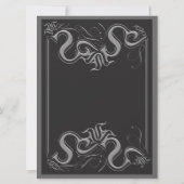 Uitnodigingen voor Chalkboard Bridal Shower (Achterkant)