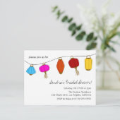 Uitnodigingen voor Chinese lantaarns (Staand voorkant)