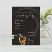 Uitnodigingen voor cocktailparty's (Staand voorkant)