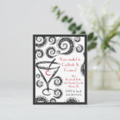 Uitnodigingen voor Cocktails en kosmos (Staand voorkant)