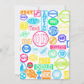 Uitnodigingen voor Collectie van Grunge Stamp (Voorkant)