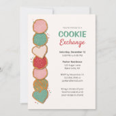 Uitnodigingen voor Cookie-uitwisselingsfeestje (Voorkant)
