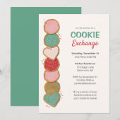 Uitnodigingen voor Cookie-uitwisselingsfeestje (Voorkant / Achterkant)