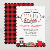 Uitnodigingen voor Cookies & Koude Dranken Feest (Voorkant / Achterkant)