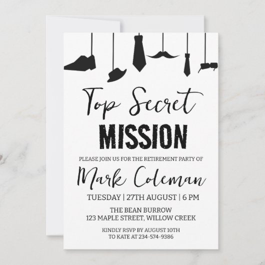 Uitnodigingen voor Corporate Surprise Retirement P (Voorkant)