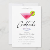 Uitnodigingen voor Cosmo Cocktailparty (Voorkant)