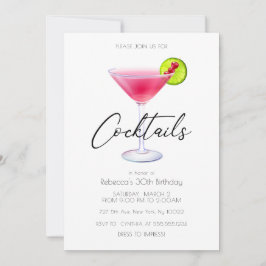 Uitnodigingen voor Cosmo Cocktailparty