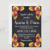 Uitnodigingen voor Country Sunflower en Bourgondis (Voorkant)