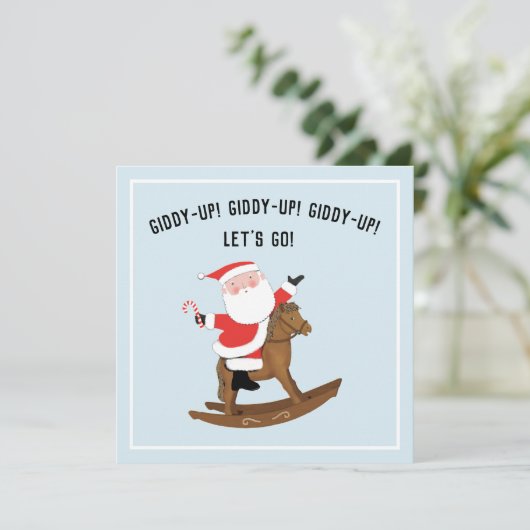 Uitnodigingen voor creatieve kerstfeestdagen (Staand voorkant)