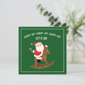 Uitnodigingen voor creatieve kerstfeestdagen (Staand voorkant)