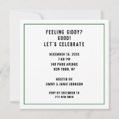 Uitnodigingen voor creatieve kerstfeestdagen (Achterkant)