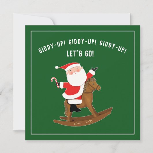 Uitnodigingen voor creatieve kerstfeestdagen (Voorkant)