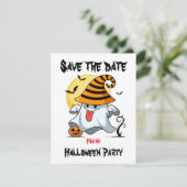 Uitnodigingen voor Cute geest Halloween-ontwerp (Staand voorkant)