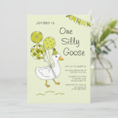 Uitnodigingen voor de 1e verjaardag van One Silly (Staand voorkant)