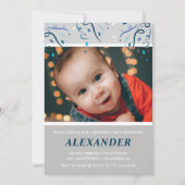 Uitnodigingen voor de 2e verjaardag Boy Confetti P (Voorkant)