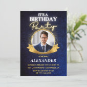 Uitnodigingen voor de 47e verjaardag van mannen El (Staand voorkant)
