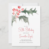 Uitnodigingen voor de 50e verjaardag van de winter (Voorkant)