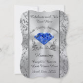 Uitnodigingen voor de 65e huwelijksverjaardag van  (Voorkant)