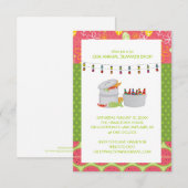 Uitnodigingen voor de achtertuin van de Seafood-pa (Voorkant / Achterkant)